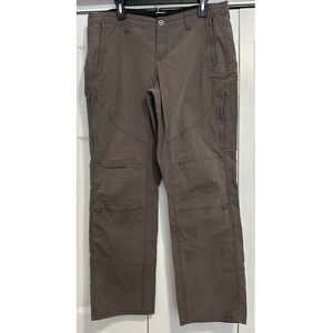 Kuhl Legendary Hiking Pants Womens 14 Short Brown Articulated Knee Outdoor Cargo